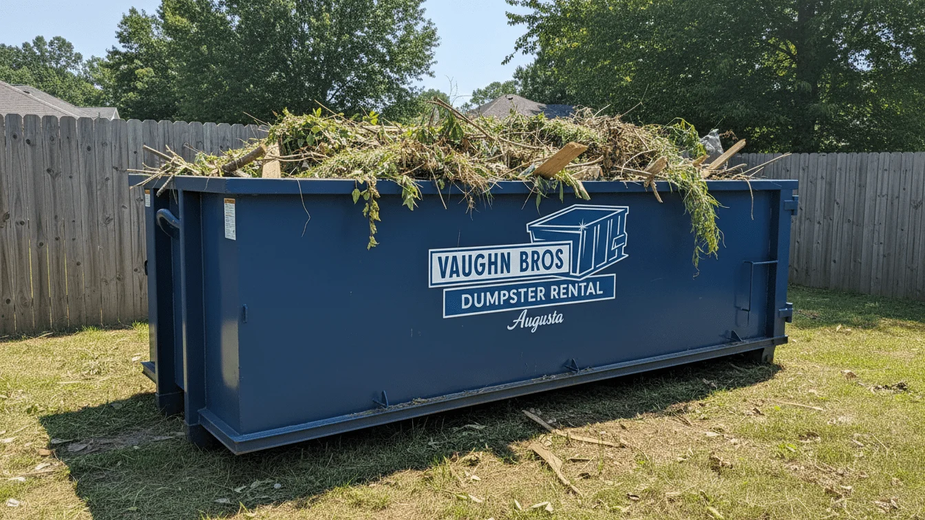 Yard Waste Dumpster Rental August-img