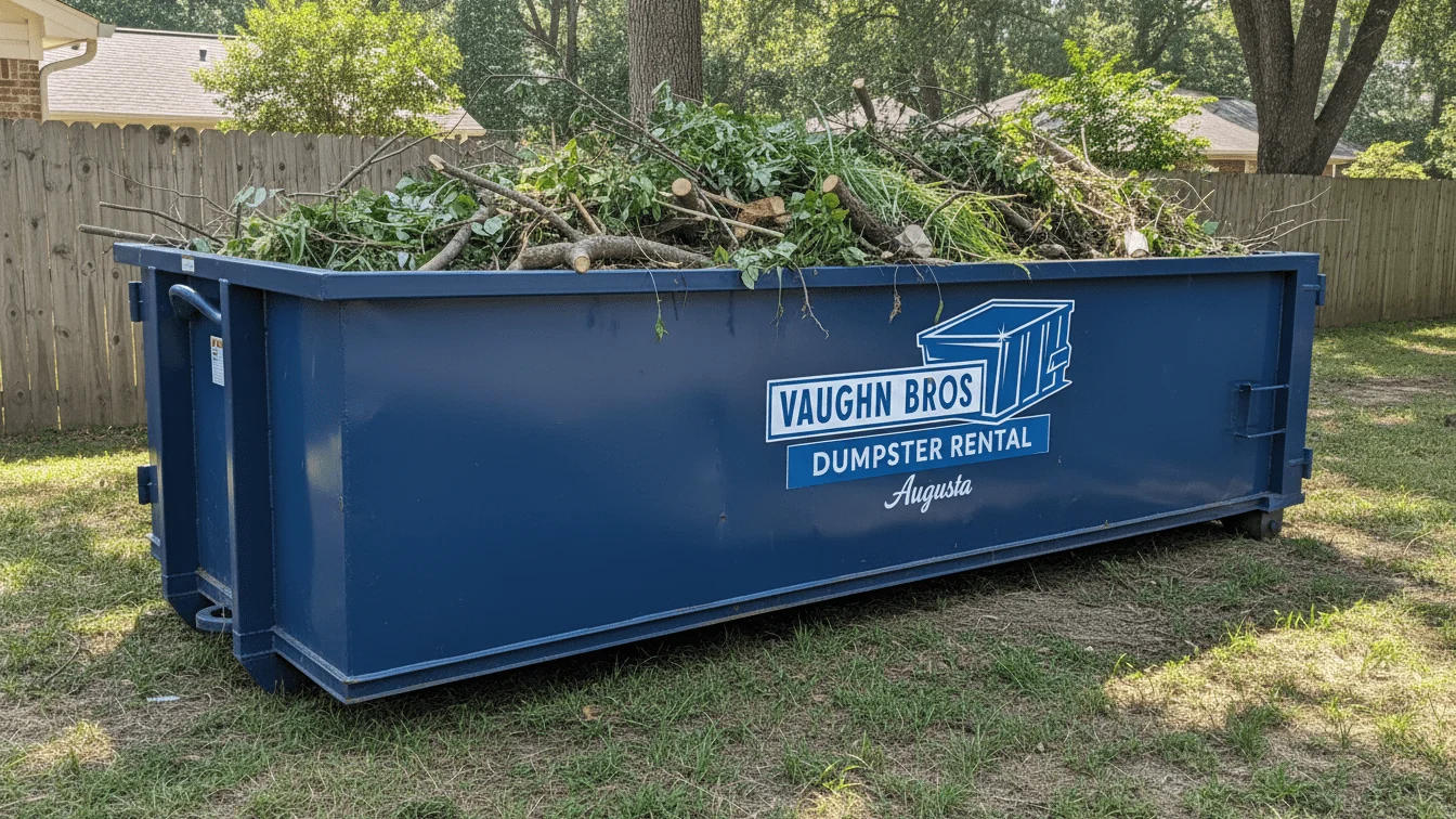 Yard Waste Dumpster Rental Augusta GA -img